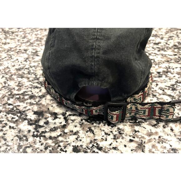 KAVU Strap Cap Black Canvas Camp Hat Adjustable Outdoor Hiking USA Medium - Picture 5 of 6